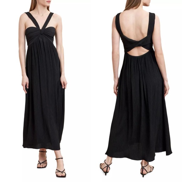 NEW NWT La Ligne Aria Maxi Dress In Black